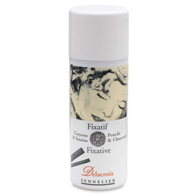 Sennelier Charcoal and Chalk Fixative "Delacroix" 400ml Spray K&M Evans Trading Ltd.